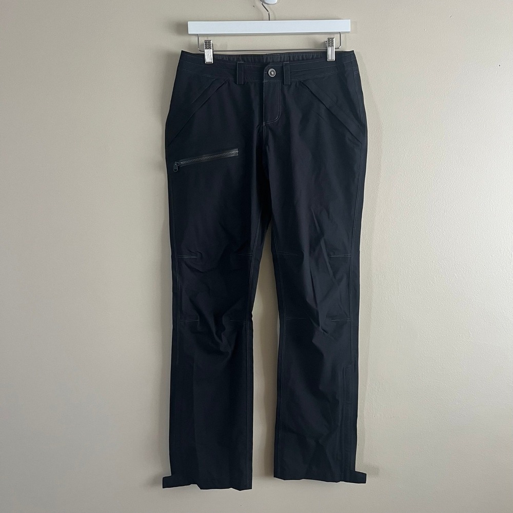 KÜHL Women's Black Hiking Pants Nylon Roll Up Zip Pocket Size 4 Regular